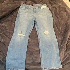 LEE JEANS LIGHT BLUE RIPPED JEANS